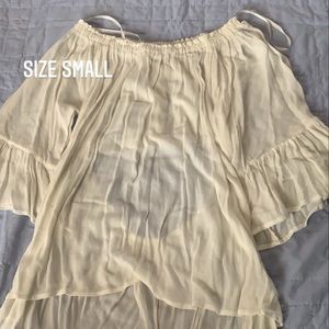 White beach top/cover up